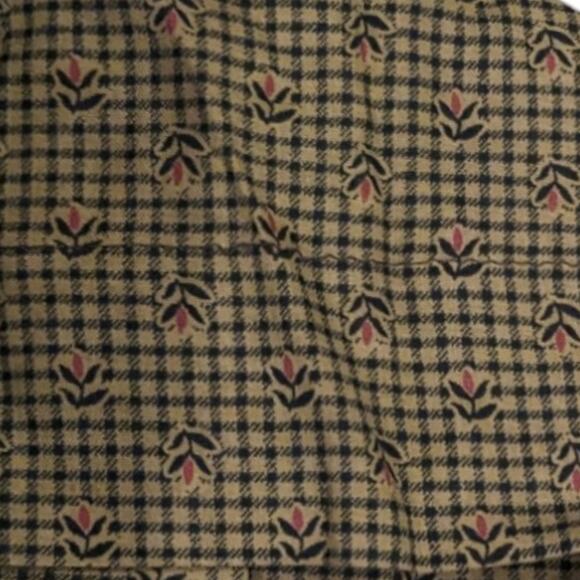 Donna Sharp Chocolate Gingham Twin Bedskirt - Picture 2 of 6